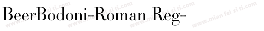 BeerBodoni-Roman Reg字体转换